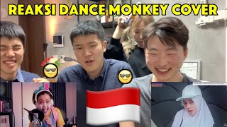 [ORANG KOREA REAKSI] Putih Abu-Abu AND  Rina Josscy TONES AND I DANCE MONKEY COVER!