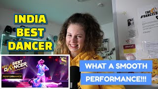 GERMAN DANCER REACTION TO INDIA BEST DANCER - FLAWLESS PERFORMANCE *speechless*