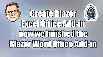 Create Blazor Excel Office Add-in after finishing the Word Add-in