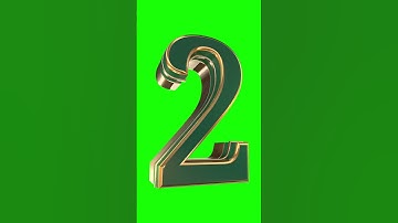 Countdown 5 to 0 Numbers Compilation  Green Screen Effect#funny  #art  #animation