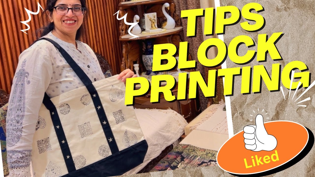 Block Printing Tips | DIY Tote Bag |  New Hobby Ideas