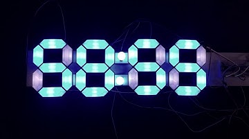 A Digital Clock with Changing Colors by Snapmaker