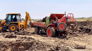 Kubota tractor stuck in mud Rescued by jcb | tractor | | kubota |