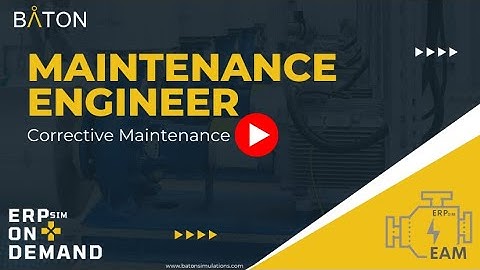 Maintenance Engineer Role (Corrective Maintenance) in ERPsim On-Demand EAM Scenario