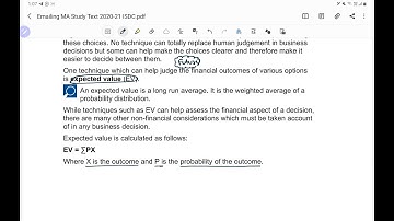 ACCA F2-MA - Chapter 2 - Sources of Data and Analysing Data (Probability and Normal Distribution)