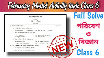 Model Activity task class 6 Science February 2022