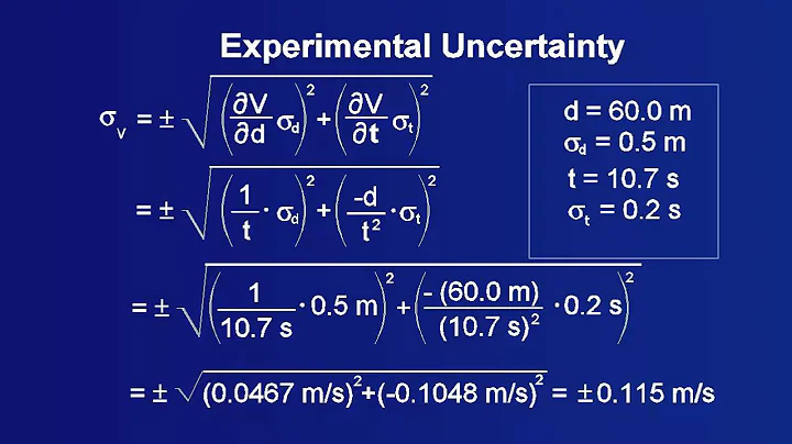 Experimental Uncertainty