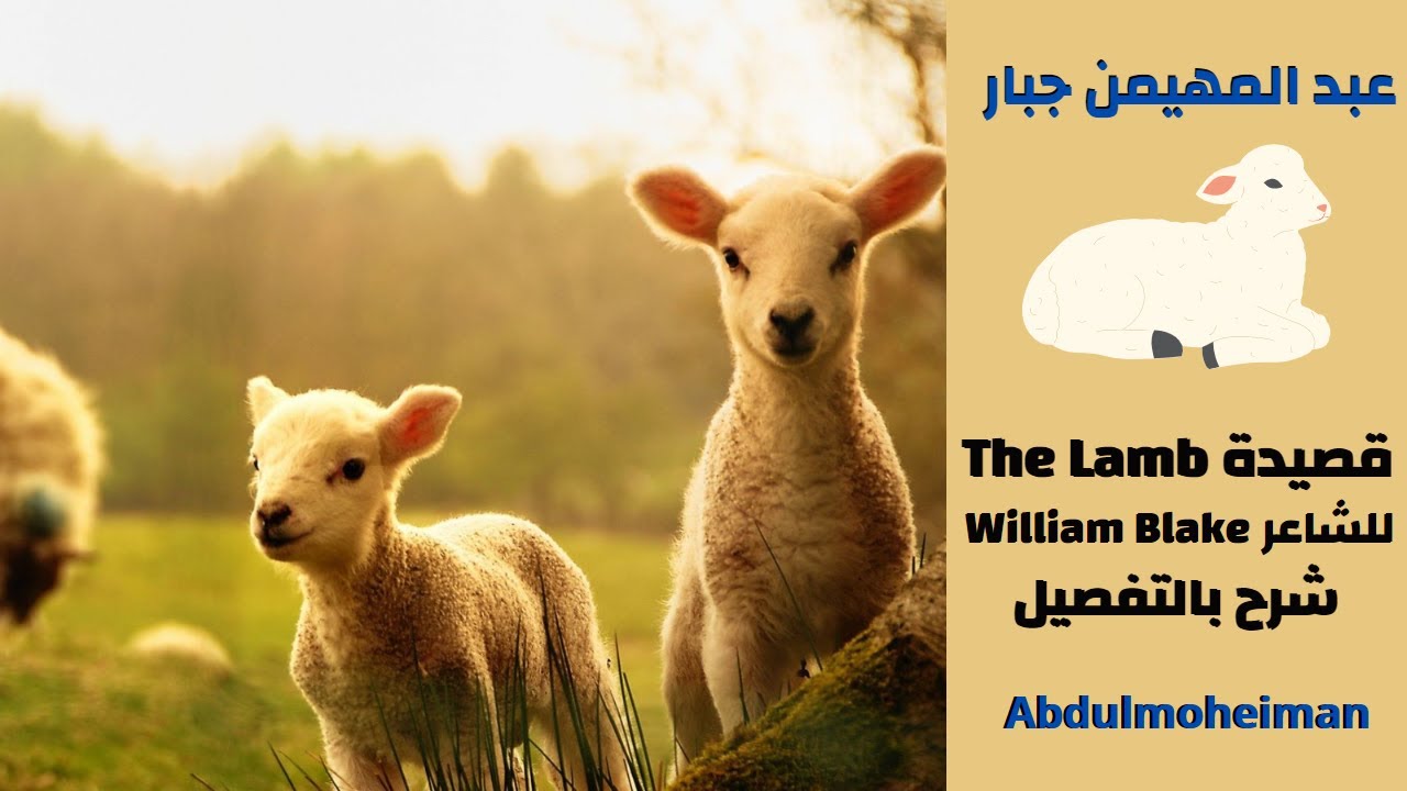 شرح قصيدة الحمل The Lamb للشاعر ويليام بليك by William Blake بالتفصيل
