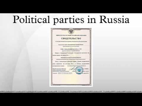 Video: What parties are there in Russia: a list of registered political parties