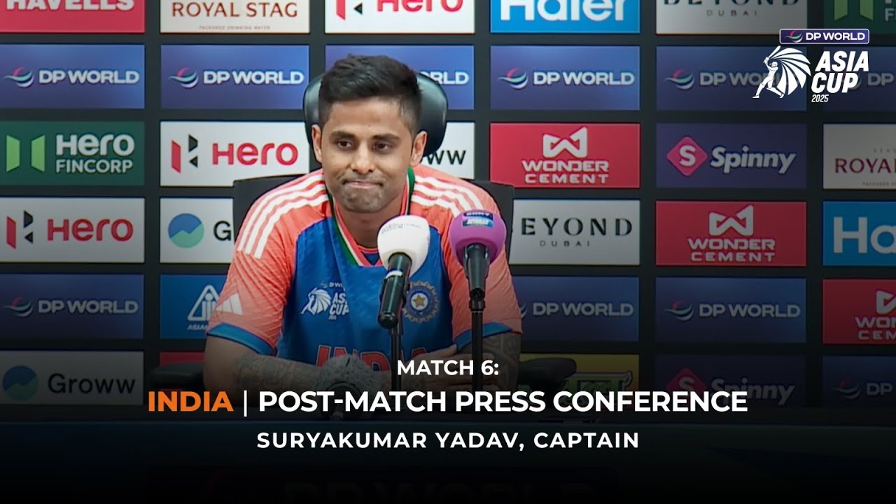 DP World Asia Cup 2025, Match 6: India Captain Suryakumar Yadav Post-Match Press Conference