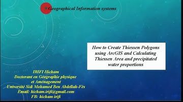 How to Create and calculating Thiessen Polygons Area using ArcGIS And calculate precipitated water