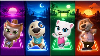 Title: 🎵 Talking Tom, Hank, Angela & Ben | Tiles Hop EDM Rush! 🔥🎶 screenshot 1