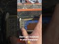 When you get moisture in your computer controls...