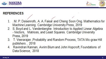 Introduction to Mathematics for AI and ML #swayamprabha #ch36sp