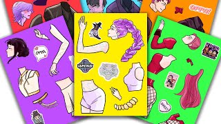 [Paper DIY] RumixJinu, ZoeyxMystery, MiraxAbby – KDHs Sexy Couple Lovely Cute 🤯 | Sticker Book screenshot 4
