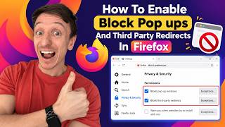How To Enable Block Pop ups And Third Party Redirects In Firefox (2026)