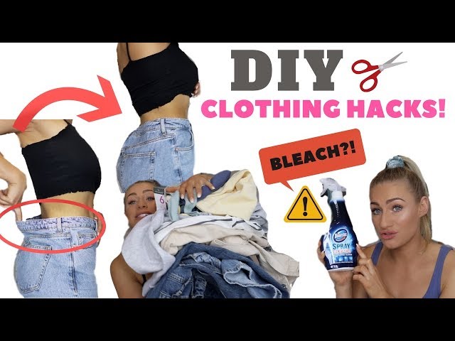 TESTING DIY CLOTHING HACKS | FOR CUTE CLOTHES & THE PERFECT FIT!