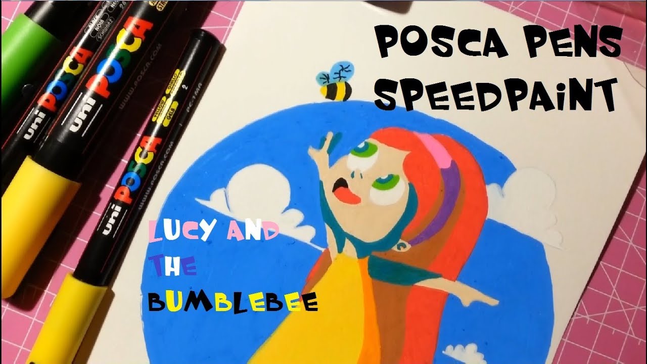 POSCA PENS SPEEDPAINT | Lucy and the Bumblebee