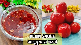 इमली की चटनी से ज्यादा स्वादिष्ट आलूबुखारा  चटनी || PLUM SAUCE ||  आलूबुखारा  चटनी