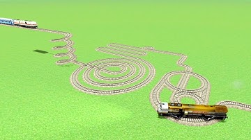TRAIN SIMULATOR GOL CIRCLE TRACKS RUNNING TRACK RAILROAD RAILWORK BEANG DRIVE 