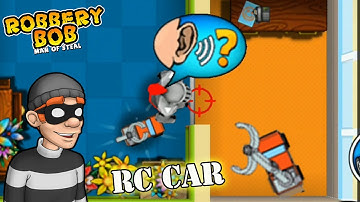 Robbery Bob 1 - Winter - Using RC CAR Vs Knight Bob - Gameplay Perfect All Levels - P7