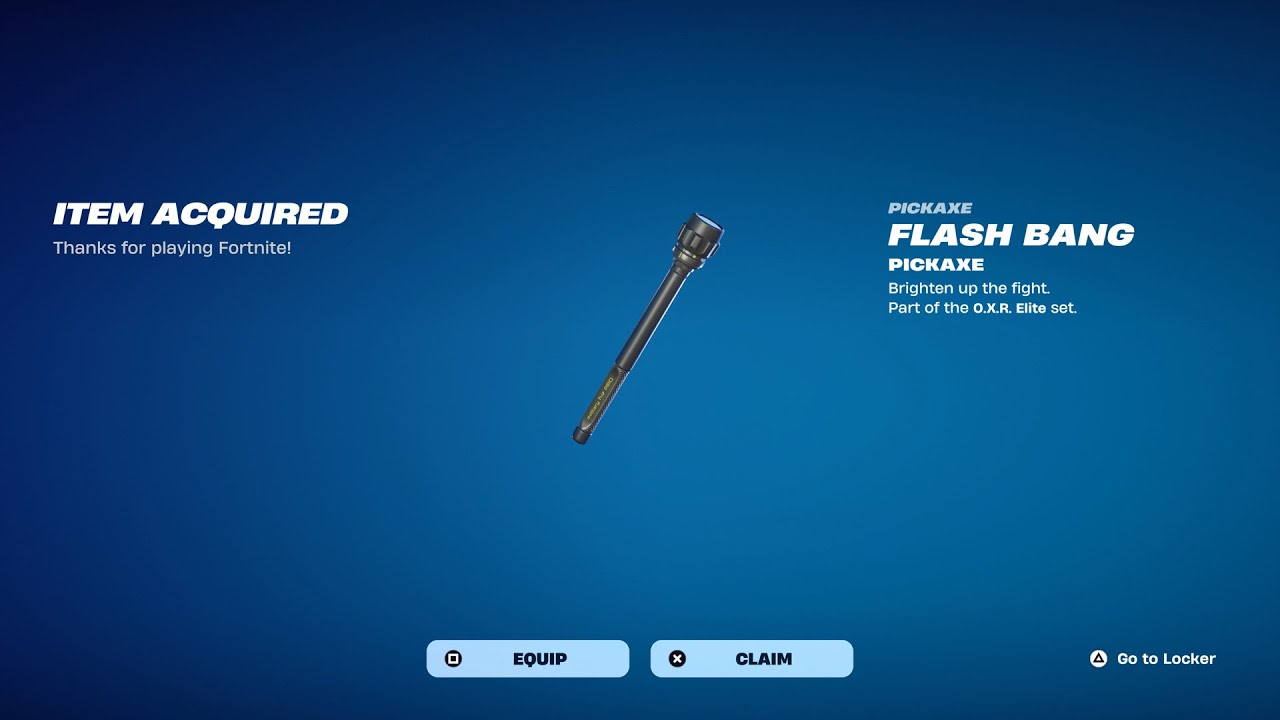 How To Get Flash Bang Pickaxe NOW FREE In Fortnite! (Free Flash Bang Pickaxe)