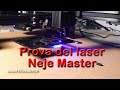 Prova di incisione e taglio del pantografo laser NEJE master