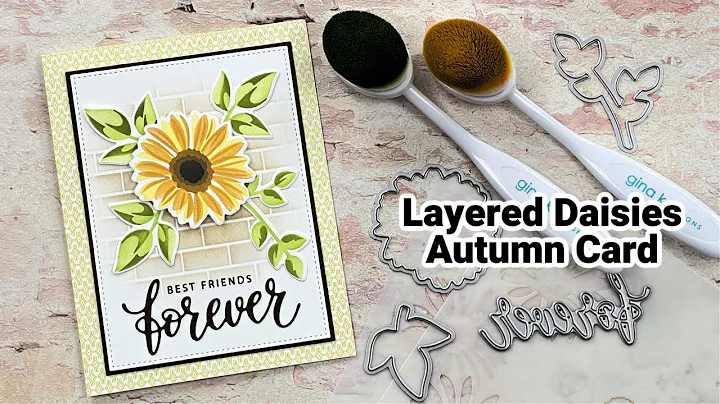 Layered Daisies Autumn Card