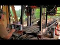 Timberking 2000 controls and sawmill operation, cutting black walnut