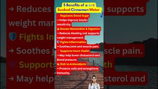 🩺👨‍⚕️ Doctor Tips: 5 Benefits of Soaked Cinnamon Water💧🍂