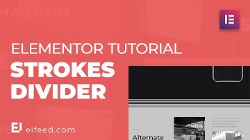 Upgrade your Design with this Animated Strokes Divider | Elementor Tutorial: