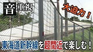 【音重視・大迫力】東海道新幹線の高速通過を間近で楽しむ！ 神奈川県綾瀬市 バイノーラル録音