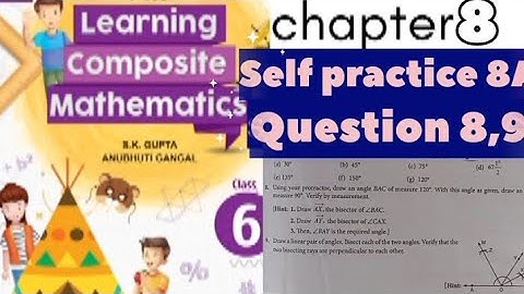 New learning composite mathematics class6 self practice 8A | Playing with constructions exercise 8a 