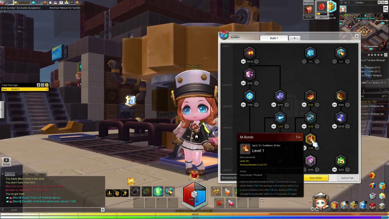 (Outdated) Heavy Gunner Lv 50 Build | Maplestory 2