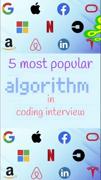 5 most popular algorithms in coding interviews - YouTube