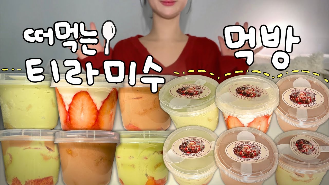 뭘 좋아할지 몰라서 다 준비했어요🔥종류별 티라미수 먹방