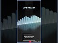 Sound On 🔊 Patrick Patrikios - Let's Go Back #shorts #visualizer