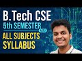 Aktu Btech CSE 5 semester All subjects all units syllabus complete describe #viral#btech#syllabus