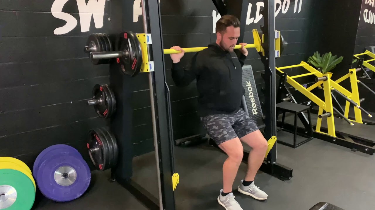 Smith Machine Hack Squat Demonstration YouTube