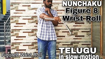 nunchaku figure 8 wrist roll tutorial in telugu | shanwaz
