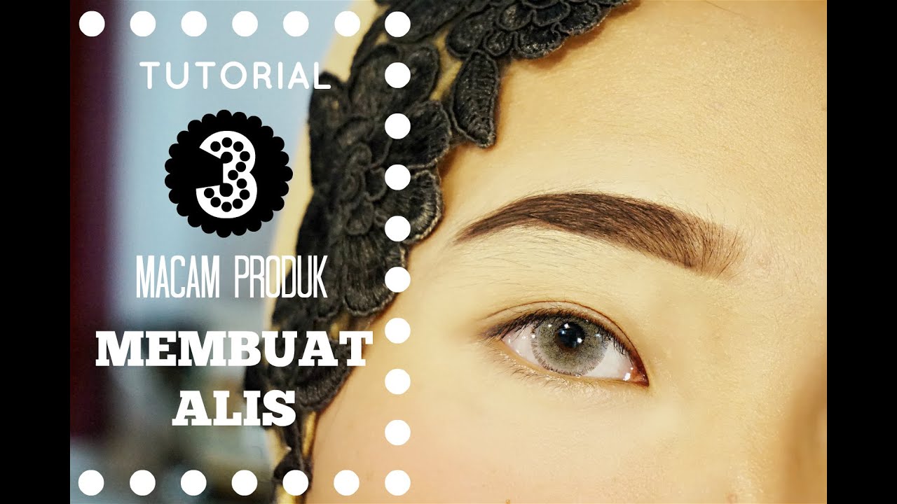 Tutorial Alis Tanpa Dicukur Dengan 3 Produk Pencil Gel Powder