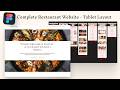 Figma Complete UI/UX Design Course - Restaurant Website | Part 9: Tablet Layout
