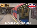2024 UK London 🇬🇧 Riding the DLR from Bank to Lewisham | Docklands Light Railway ride