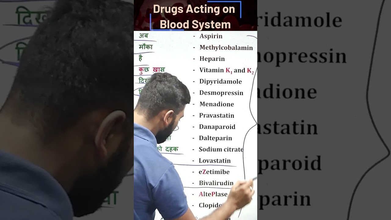 Drug acting on blood || Strengthen your preparation 💪 with amazing and well organised notes & MCQs📚
