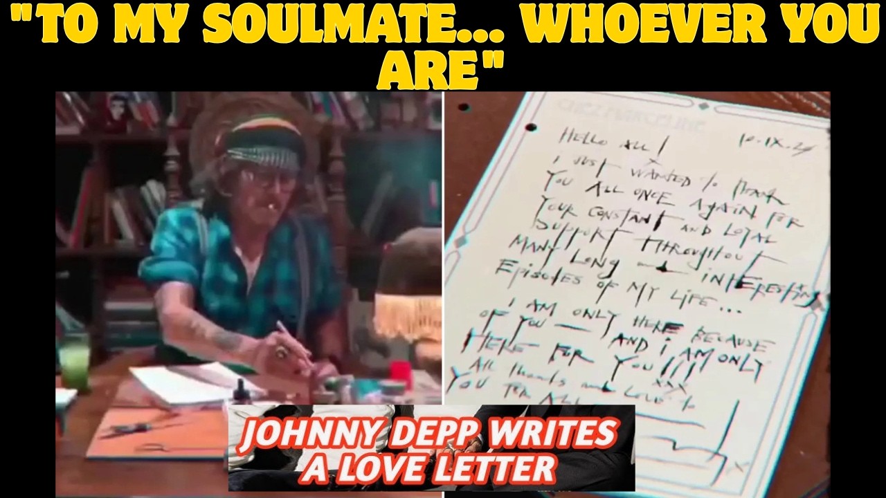 Johnny Depp's Most Emotional Letter Yet – To His Future Soulmate - YouTube