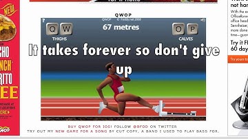 How to cheat at QWOP