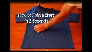 CNA ESSENTIAL SKILLS - How to Fold a Shirt in 2 Seconds (Short Refresher Version) (0:41))