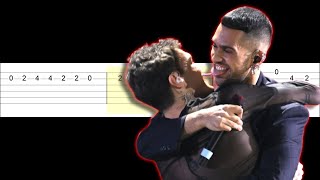 mahmood e blanco - brividi  (Chitarra Tabs Tutorial Facile)