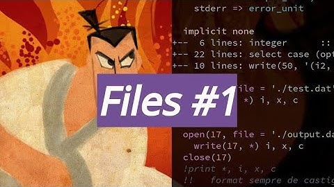 Modern Fortran #28 | Files #1 | Reading and Writing to text files ✏️
