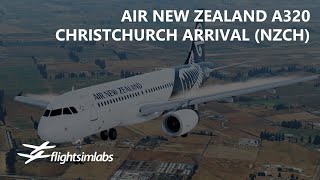 P3Dv5.1 Fslabs Air New Zealand A320 - Stunning Arrival Into Christchurch Nzwn-Nzch